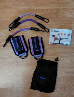 Ryombo Resistance Bands with Ankle Straps Set