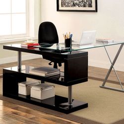 Brand New Black Modern Style Black Office Desk