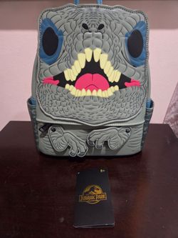 Jurassic World blue Universal Studios backpack
