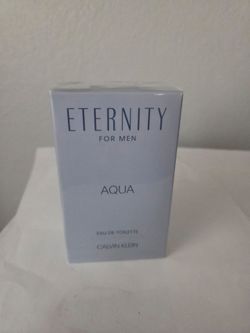 CALVIN KLEIN ETERNITY AQUA EAU DE TOILETTE 3.4OZ/100ML,  NEW SEALED BOX