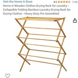 Wooden clothes dryer 