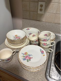 Gold trim china