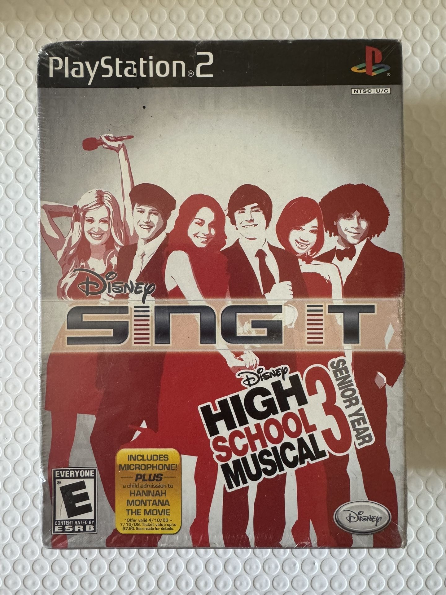 PS2 Disney Sing It High School Musical Senior Year Bundle with Microphone Sealed