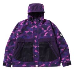 Bape purple Rain jacket