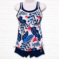 Women’s 2pc Swimsuit Tank Top & Shorts Set