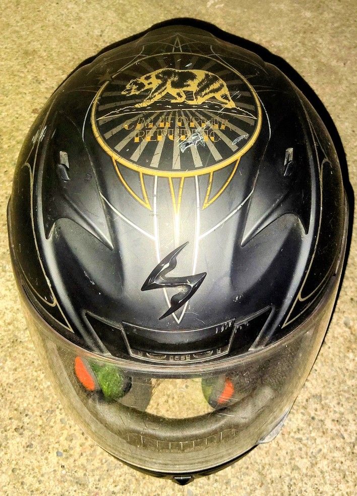 Scorpion 2017 EXO-R710 Golden State Full Face Helmet - Black/Gold