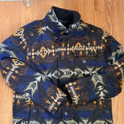 Roark Pendleton Wool Mens Coat Jacket Large