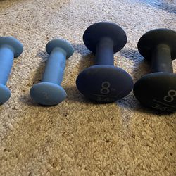 Set Of 3lbs and 8lbs Weights