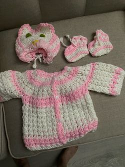 Newborn Crochet 3 piece