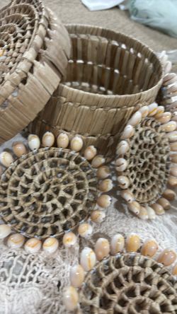 New! Sea Shell Coaster Set