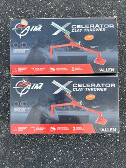 2 EZ Aim Xcelerator clay throwers