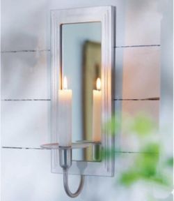 NEW! Mirrored Wall Sconce Candle Holders~