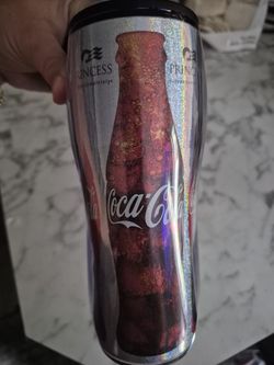 Collectible 8" Plastic Water Bottle Promo Advertising Coca-Cola Princess Cruise