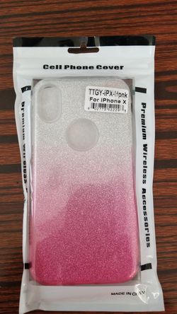 Iphone X protector case, color tempered glass