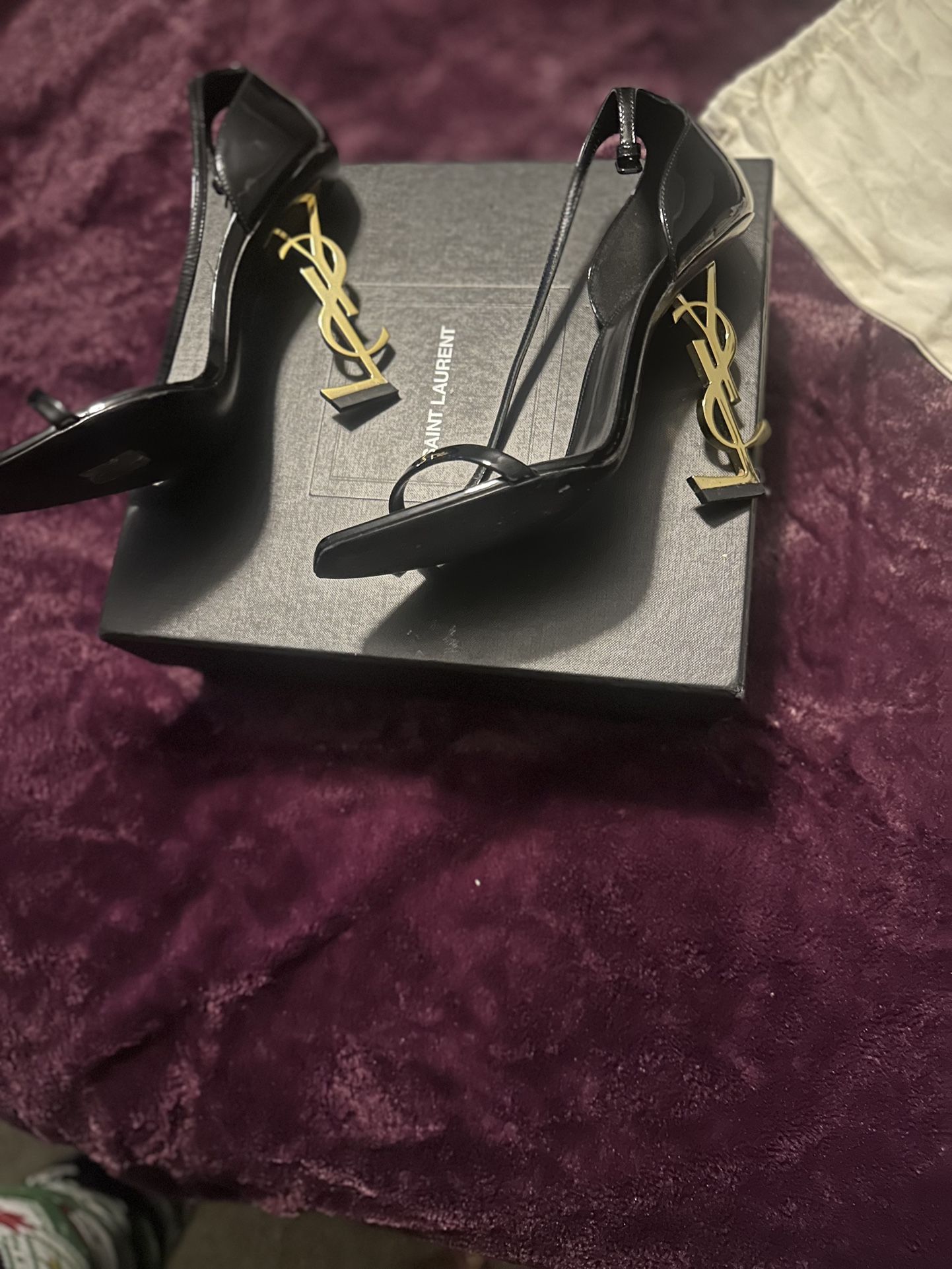Saint Laurent YSL Logo Heels Shoes