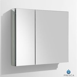 30”W x 26”H Mirrored Medicine Cabinet 