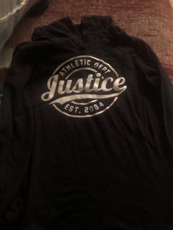 Girls justice sweater size 16