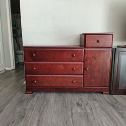 Dresser Split Level OR Buffet, Baby changing station, Aquarium stand, heavy wood
