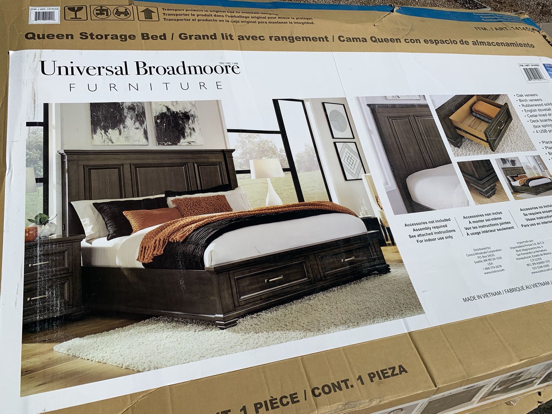 Mendocino Queen Panel Storage Bed
