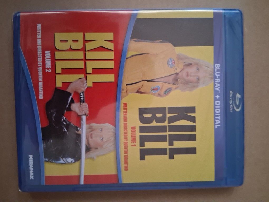 Kill Bill volumes 1 & 2 blu ray + digital disc sealed