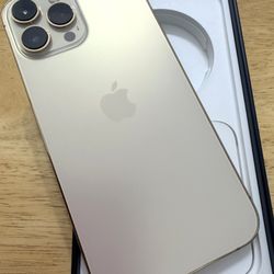 Like New iPhone 13 Pro Max Unlocked 128gb Gold T-Mobile/Sprint At&t Verizon Metro Boost Mint Cricket Wireless Ready