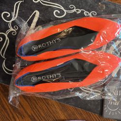 Rothy’s The Point Flats Rare Bright Orange