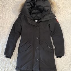 Black Canada Goose Rossclair Parka fusion fit size XXS Come With Garment N Boc