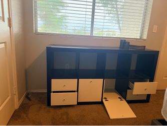 Drawer with shelf