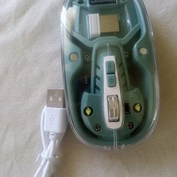 WIRELESS BLUETOOTH MOUSE TRANSPARENT SHELL DUAL MODES FOR GAMING PC LAPTOP COMPUTER 1000/1200/1600 DPI RECHARGEABLE 