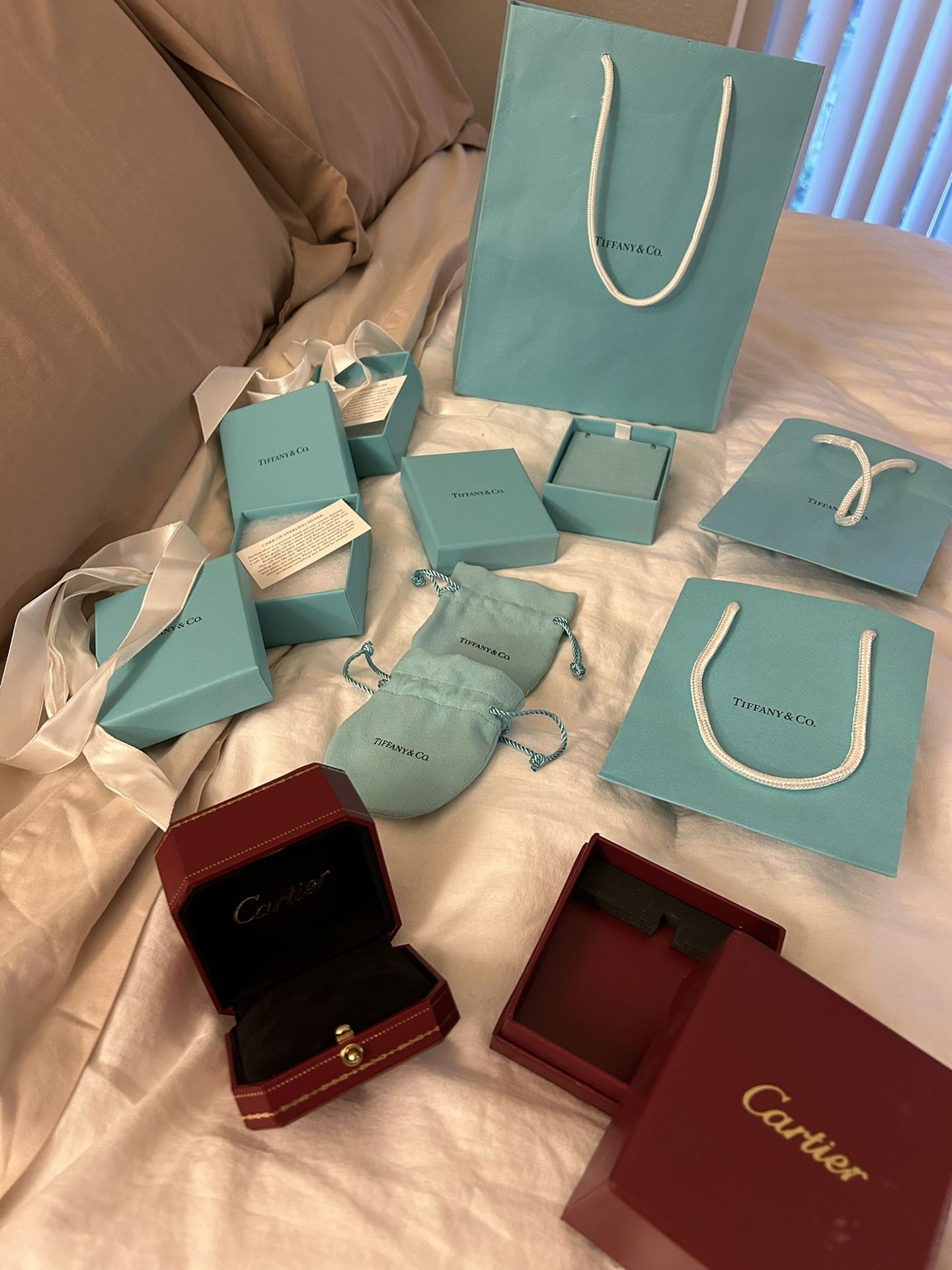 Tiffany’s & Cartier BAGS/BOXES ONLY