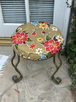 Reupholstered Stool
