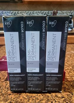 Ion Brilliance Semi Permanent Hair Dye- Black