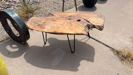 Heavy wood coffee table