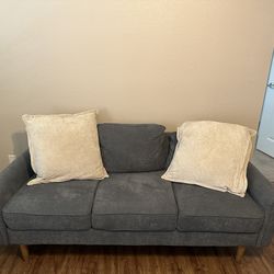 Sofa with pillows
