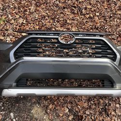 ✅ 2019 2020 2021 2022 Toyota Rav4  RAV 4 Front Bumper Cover ORIGINAL GRAY PAINT + RADIATOR GRILLE + LOWER GRILLE