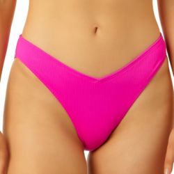 Salt + Cove Juniors' V-Front Hipster Bikini Bottoms, Created for Macy's - Pink, L & XL