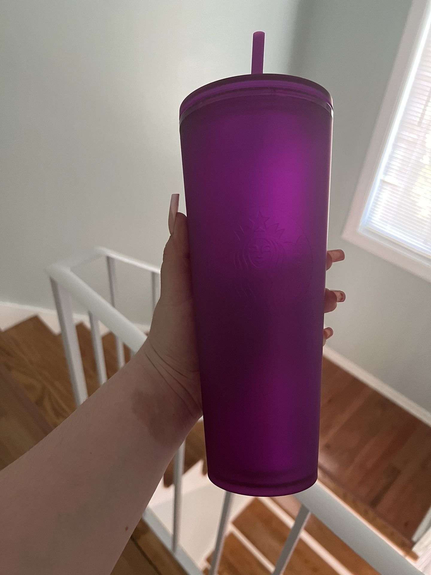 Purple Soft Touch Cold Cup Starbucks