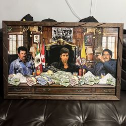 Picture Frame. Scarface. Chapo. Escobar. Money. 