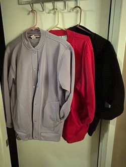 Snap-Button Sweatshirt Cardigans – Set of 3