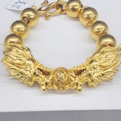 24k 7 1/2 Inch Bracelet