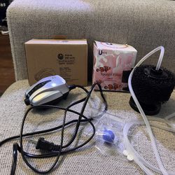 Air Pump & Sponge Filter Bubbler Combined 