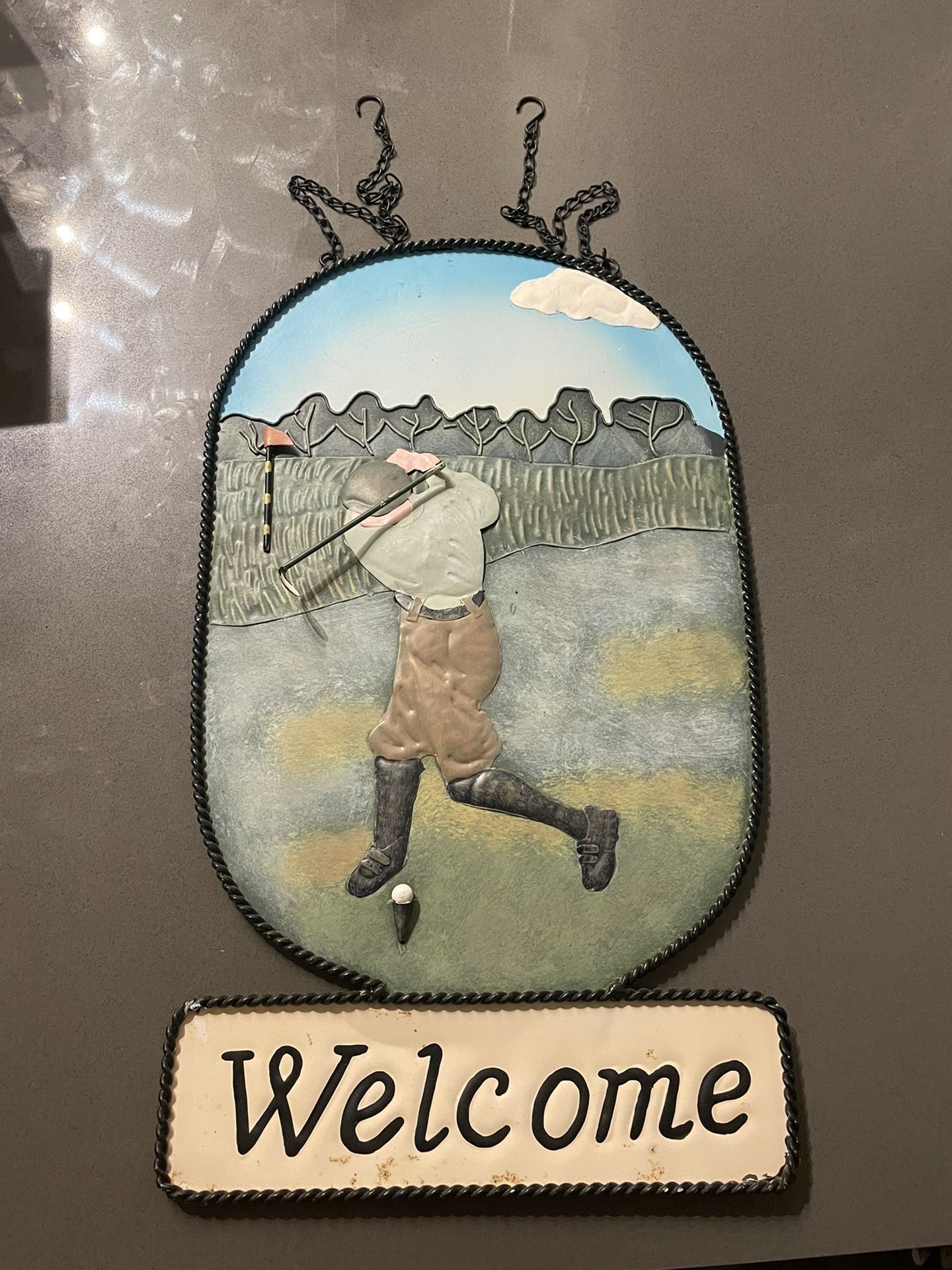 Metal Welcome Sign