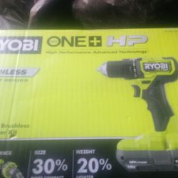 18v Ryobi 1/2" Brushless Compact Drill/Driver Kit