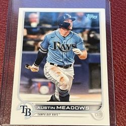 2022 Topps #152 Austin Meadows Card Tampa Bay Rays