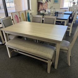 Dining Table With 4 Chair And Bench 
