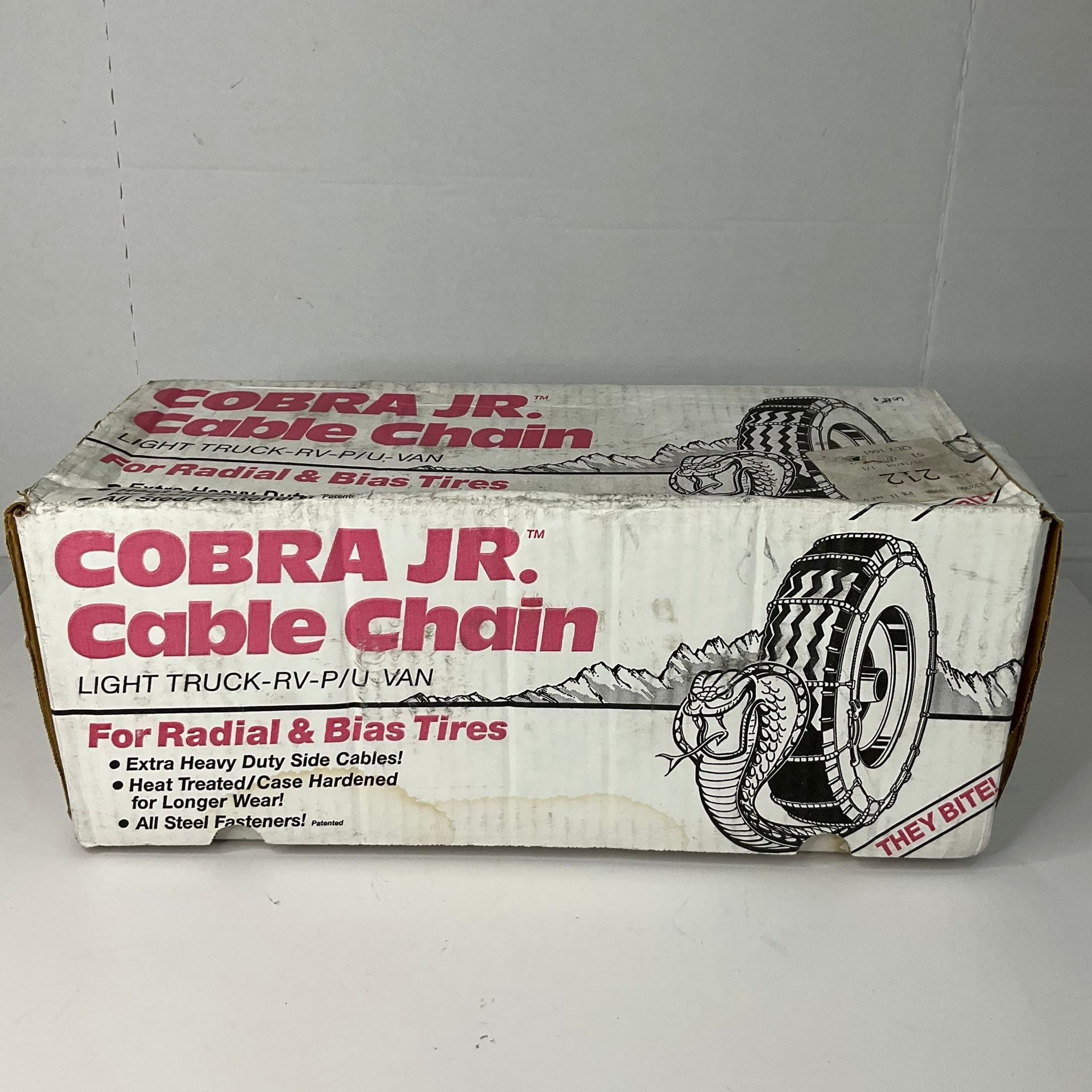 Cobra Jr. Lt Cable Tire Chains (1661) BRAND NEW