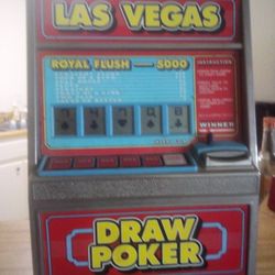 Vintage Las Vegas Draw Poker Coin Bank