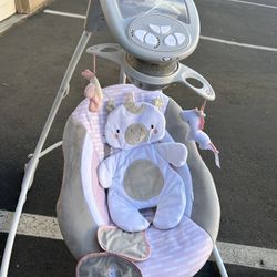 Ingenuity Baby Electric Cradling Swing, Swivel Rocker Chair
