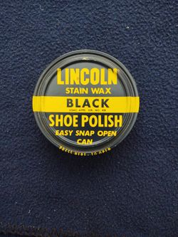 Lincoln Stain Wax Shoe Polish tin