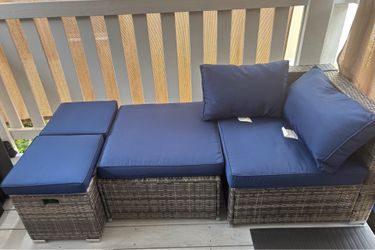 Rattan 4 piece Weather proof Patio Furniture